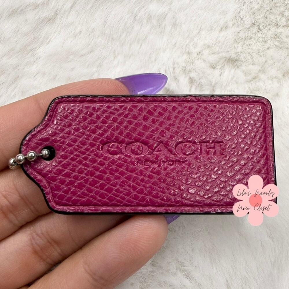 2" COACH Fob Bag Charm Hang tag Hangtag